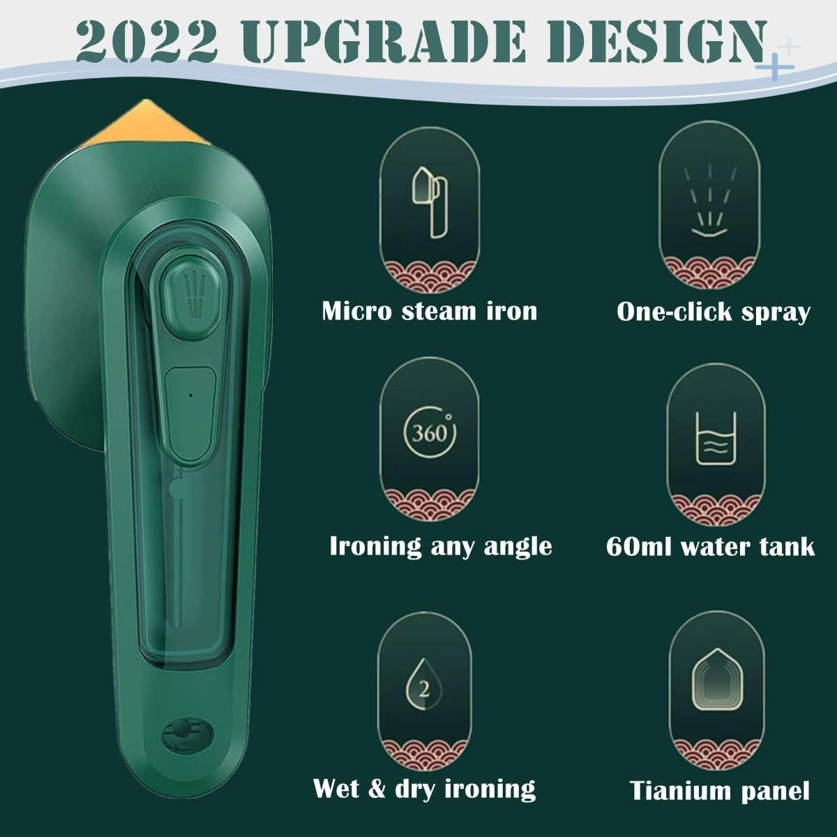 "Mini Iron & Steamer – Your Travel-Ready Clothes Companion"
