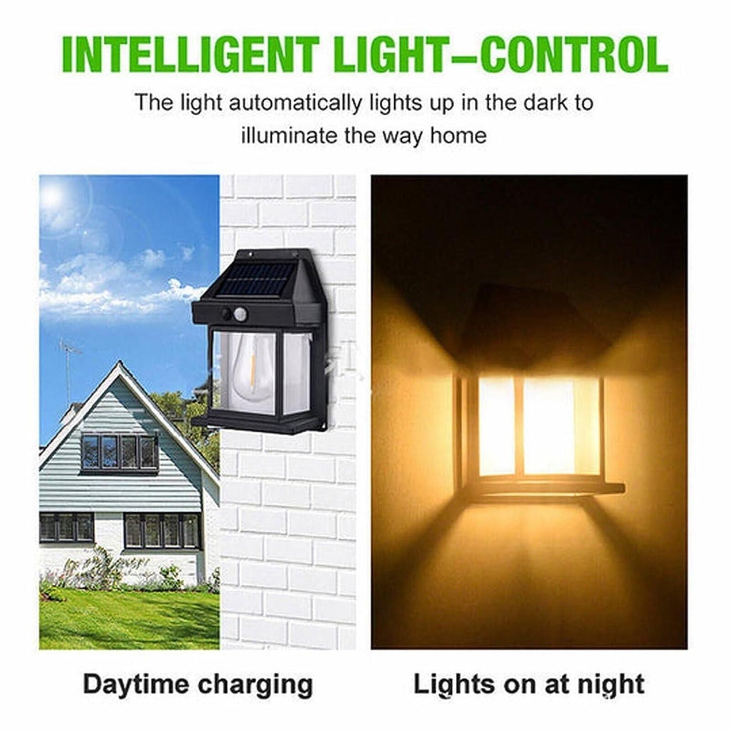 Waterproof Solar Wall Light for Outdoors – Automatic Night Illumination By Brandstorm