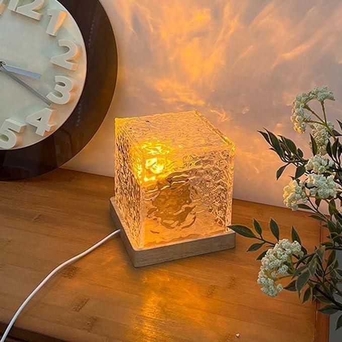 WaveGlow 360° Rotating Water Ripple Night Light