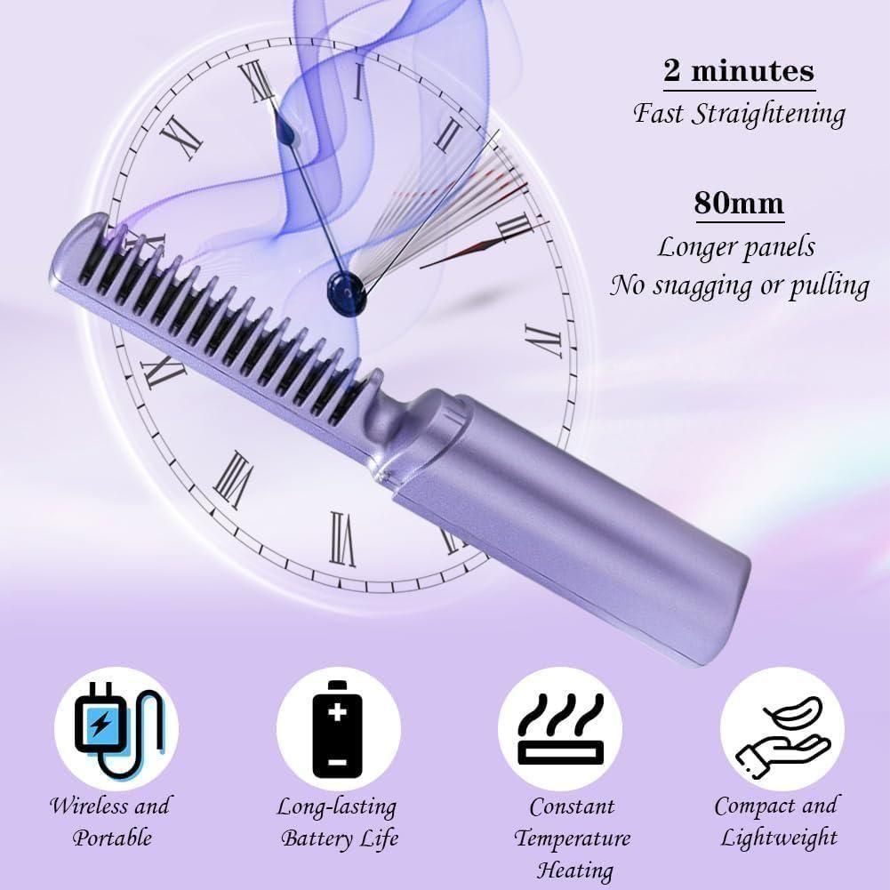 Meneflix Straigenix™ – Rechargeable Mini Straightening Wand By Brandstorm