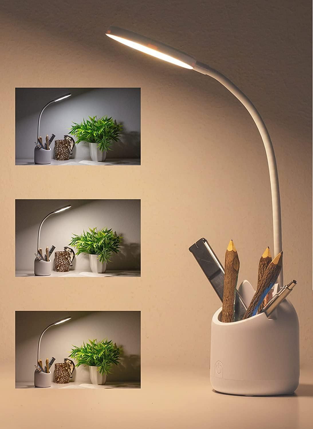 Smart Study Desk with Built-in Pen Organizer