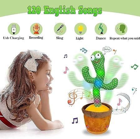 Groovy LED Dancing Cactus – Sings, Dances & Mimics You! By BRANDSTORM