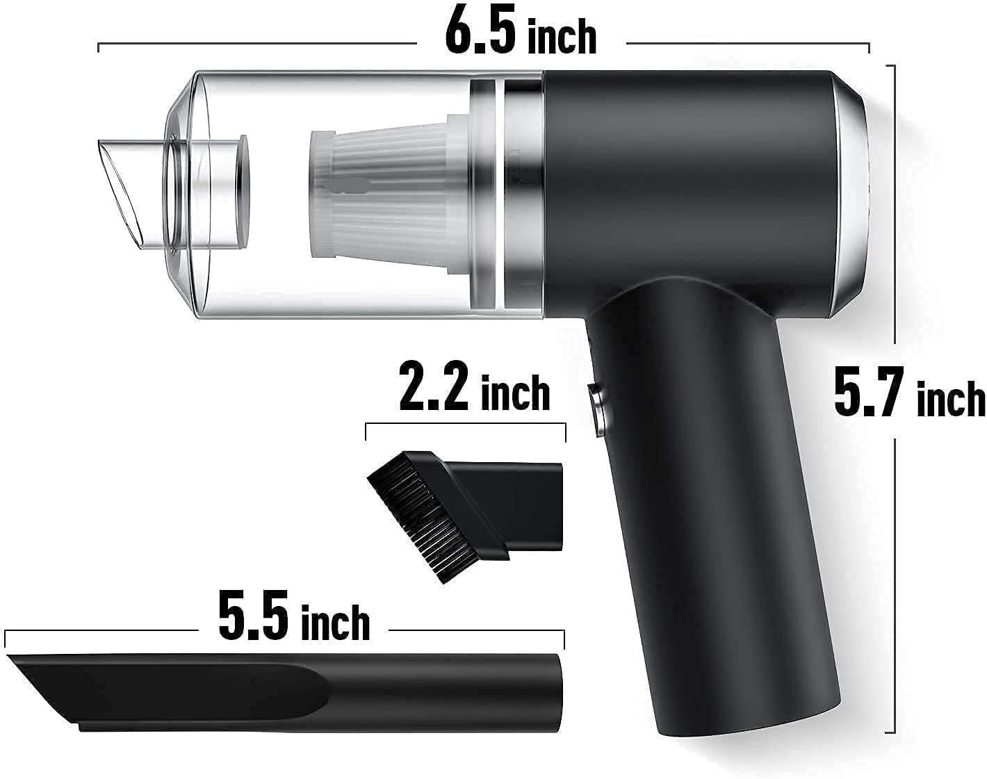 2-in-1 Wireless Handheld Vacuum & Air Duster – Powerful Rechargeable Cleaner for Home & Car