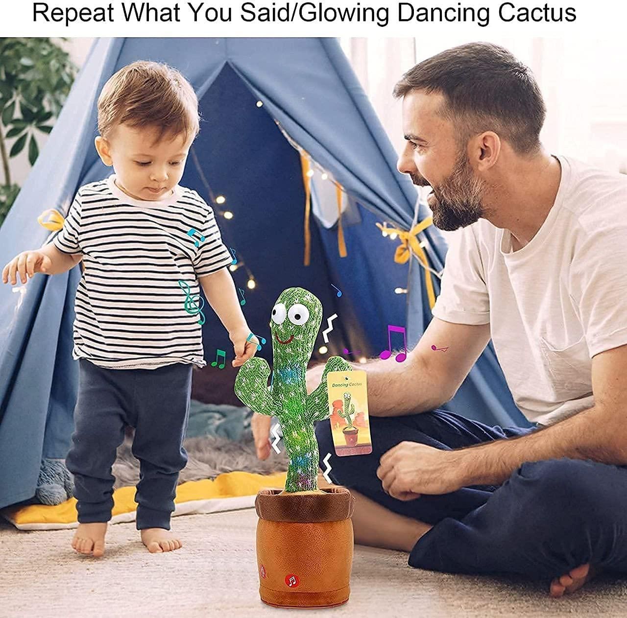Groovy LED Dancing Cactus – Sings, Dances & Mimics You! By BRANDSTORM