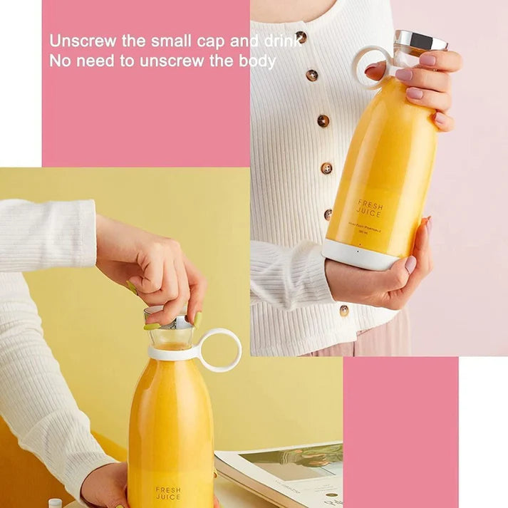 FreshPress™ Electric Mini Juicer – Portable & Powerful