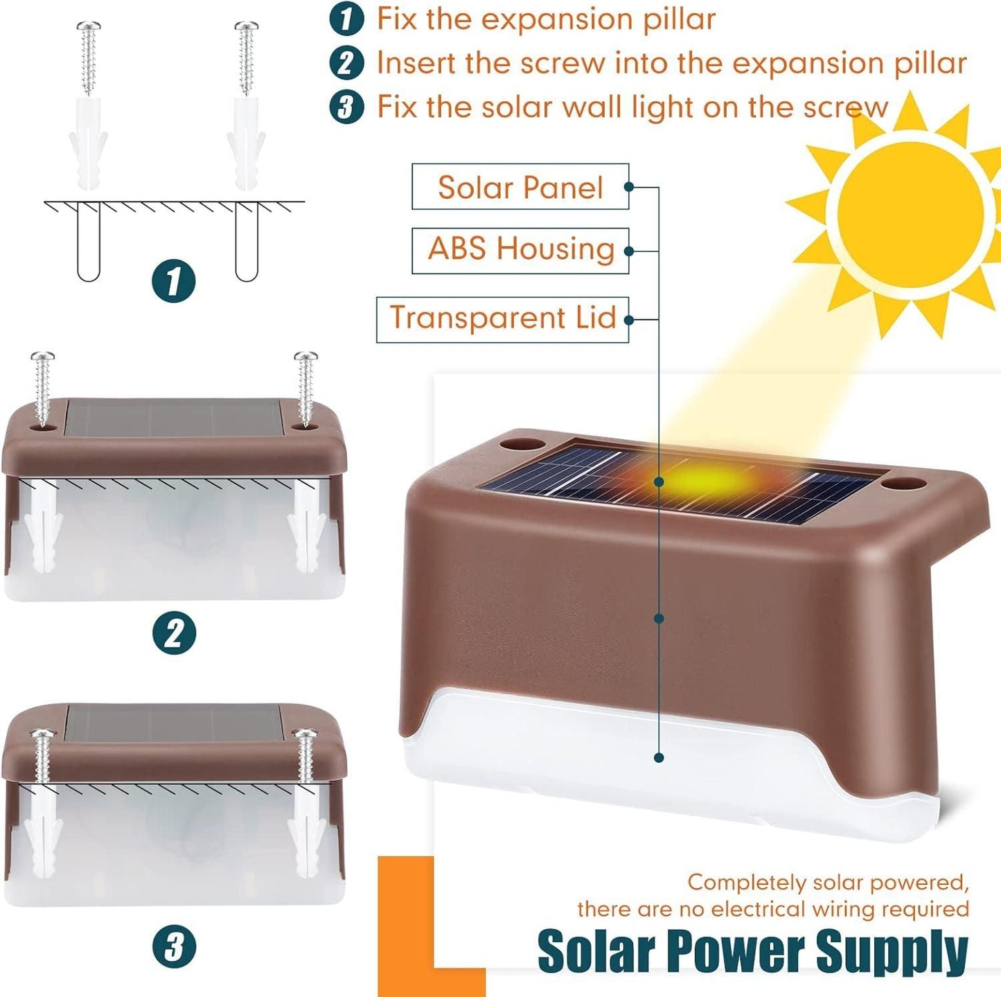 SolarGlow™ Outdoor Deck Lights – Modern Lighting Redefined By Brandstorm