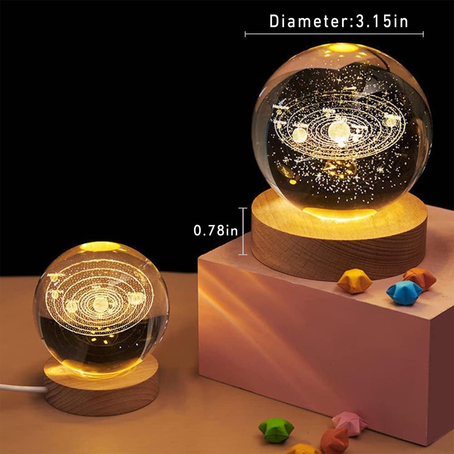 LumiSphere™ – 3D Crystal Glow Orb