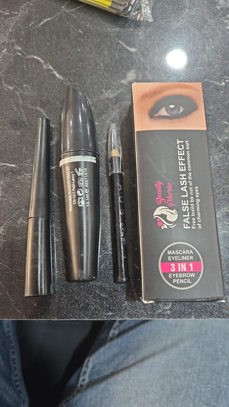 BoldEyes Trio: Waterproof Mascara, Liner & Volume in One Swipe