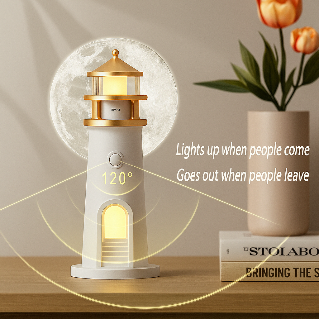 MoonTower Glow – Smart 3D Lighthouse Projector