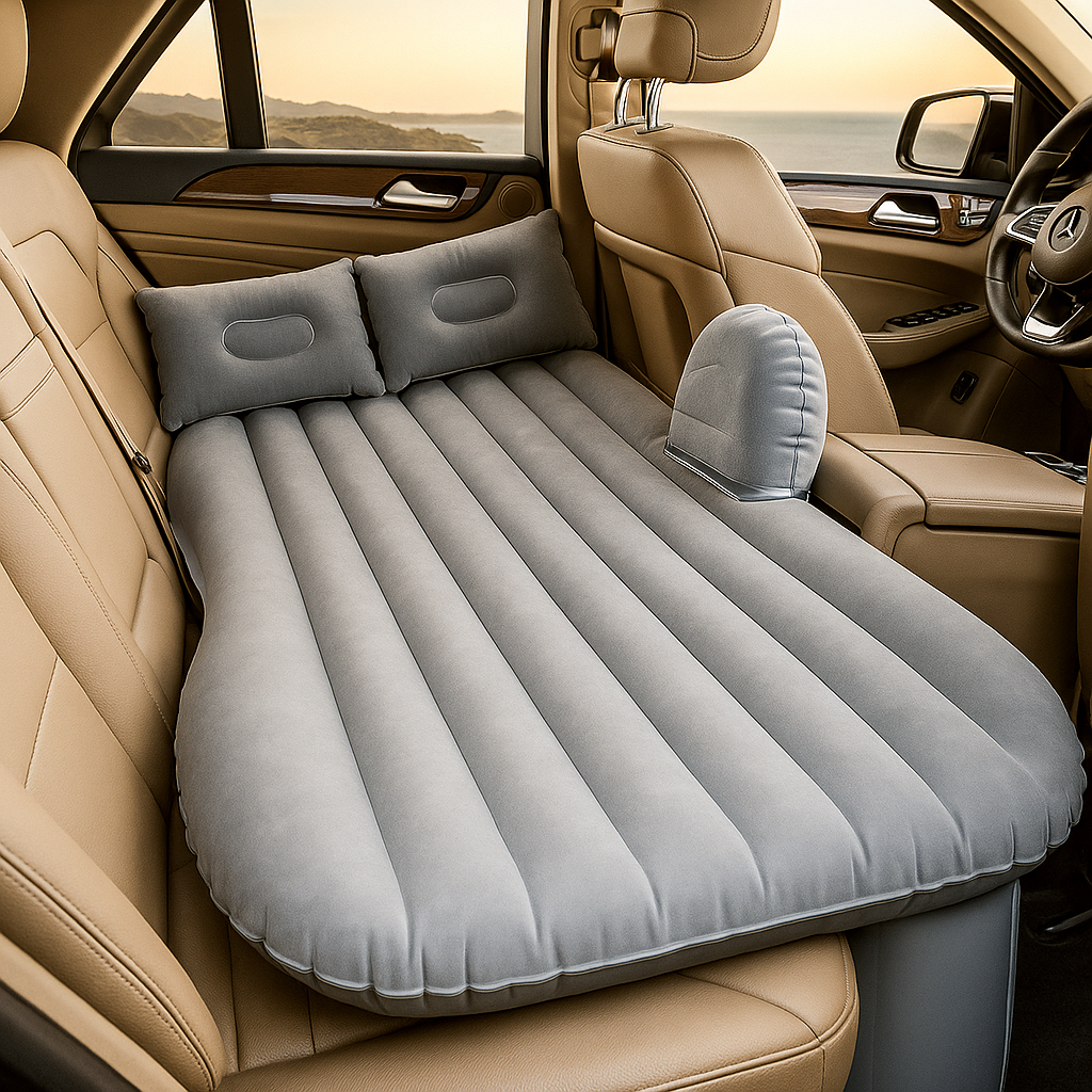 Transform Your Car Into a Cozy Bed – Travel Mattress with 2 Air Pillows By BRANDSTORM
