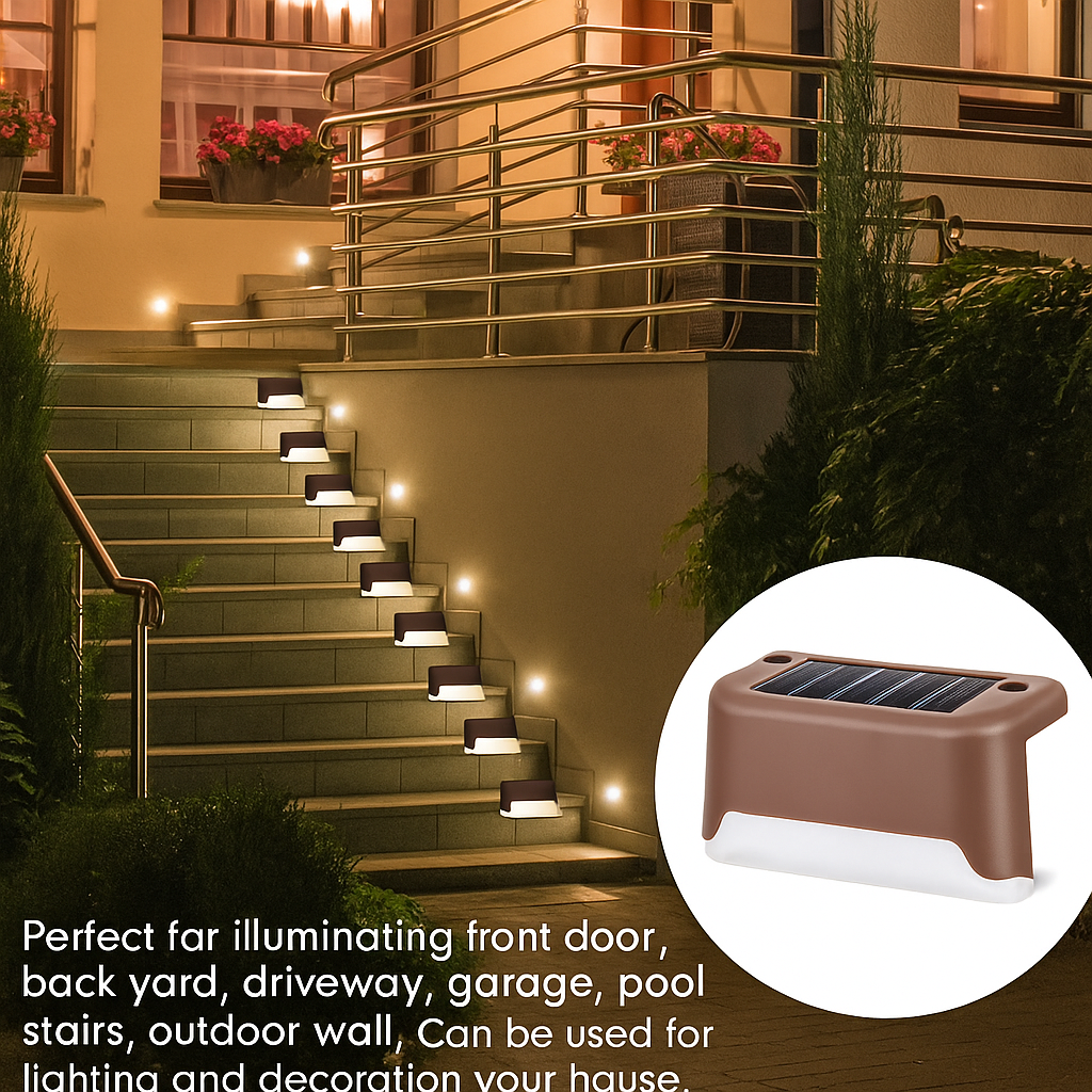 SolarGlow™ Outdoor Deck Lights – Modern Lighting Redefined By Brandstorm