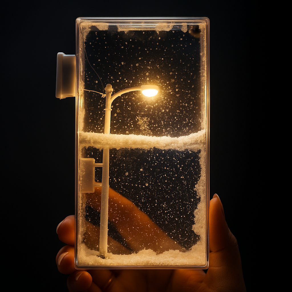 Winter Wonderland DIY Street Lamp – Magical Snow Scene Night Light