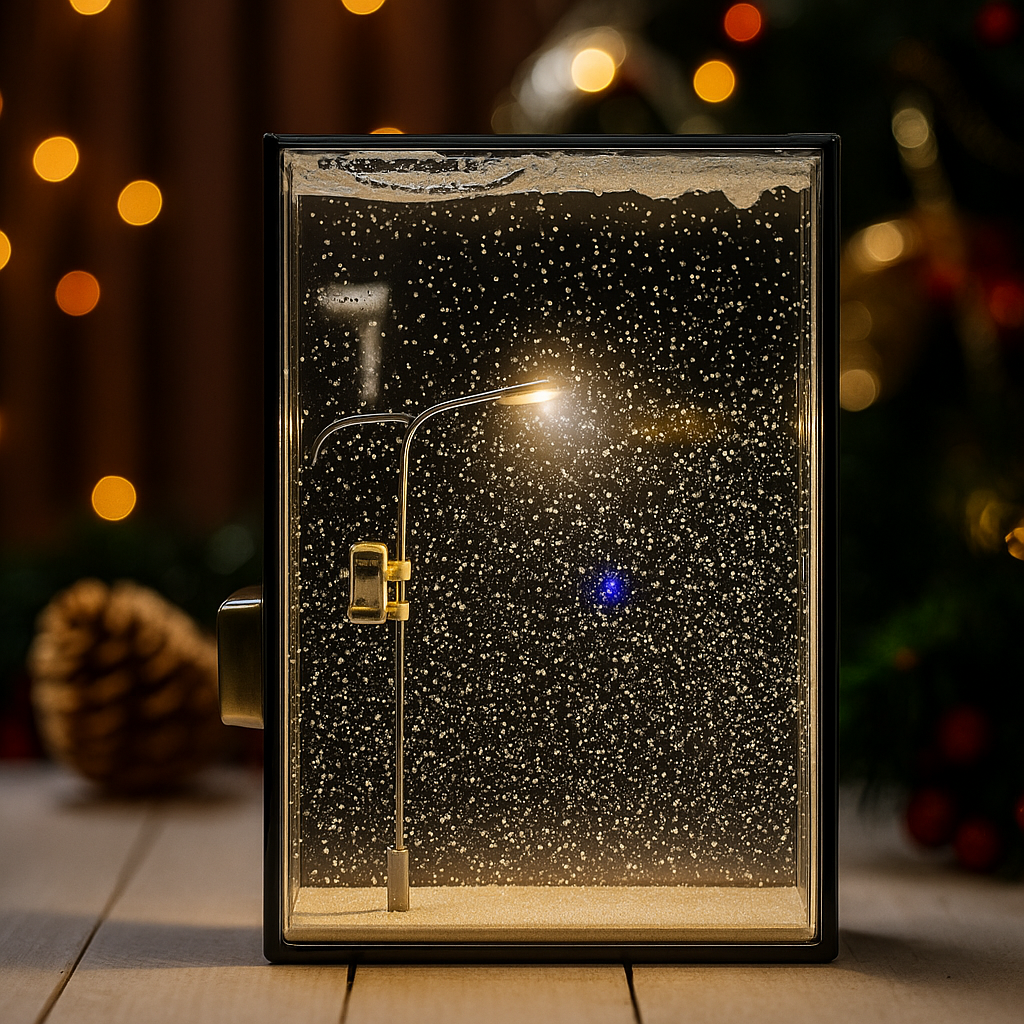 Winter Wonderland DIY Street Lamp – Magical Snow Scene Night Light
