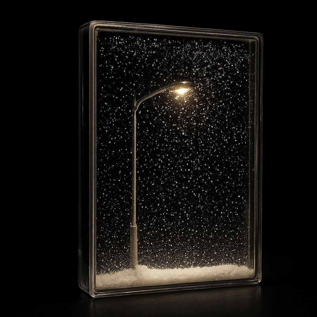 Winter Wonderland DIY Street Lamp – Magical Snow Scene Night Light