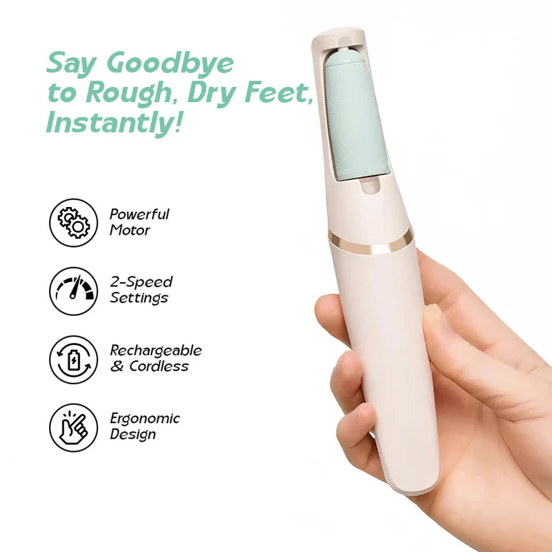 SilkySole™ Rechargeable Foot File for Dead Skin & Callus Removal