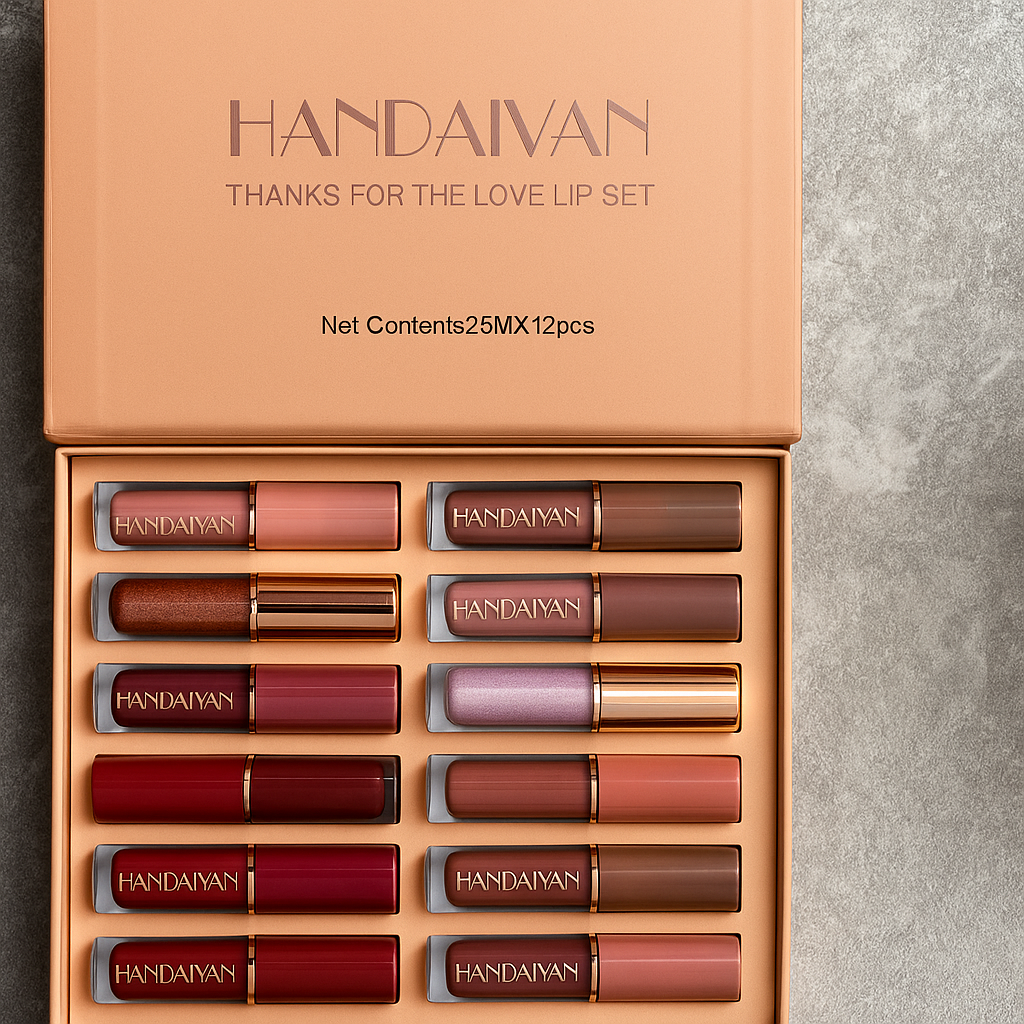 Glam Goddess – 12 Velvet Matte Lipsticks for Every Look You Love By BRANDSTORM