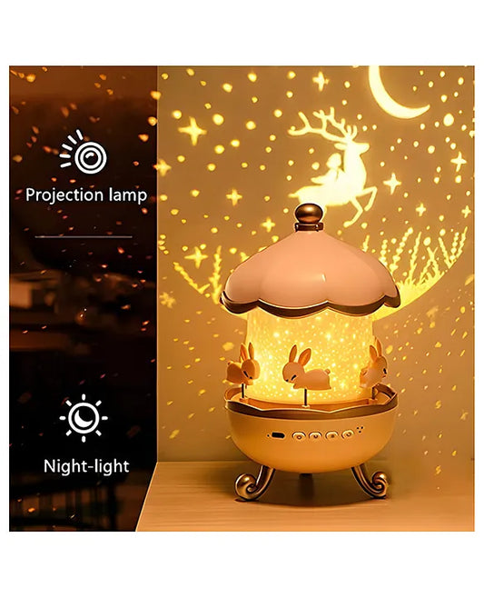 Magical Star Projector Lamp for Kids – Rotating Galaxy Night Light with 6 Charming Themes