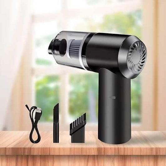 2-in-1 Wireless Handheld Vacuum & Air Duster – Powerful Rechargeable Cleaner for Home & Car