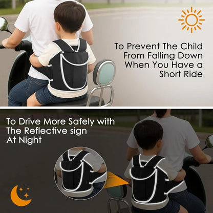 BRANDSTORM Kids Motorcycle & E‑Bike Belt – Easy‑Carry Child Safety Harness