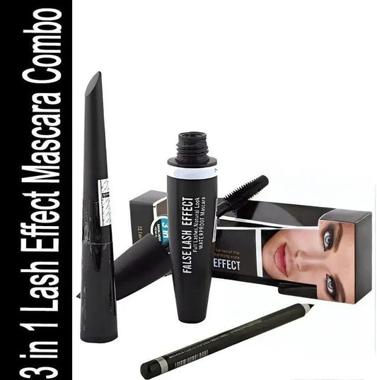 BoldEyes Trio: Waterproof Mascara, Liner & Volume in One Swipe