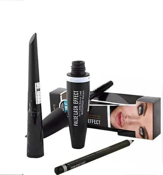 BoldEyes Trio: Waterproof Mascara, Liner & Volume in One Swipe