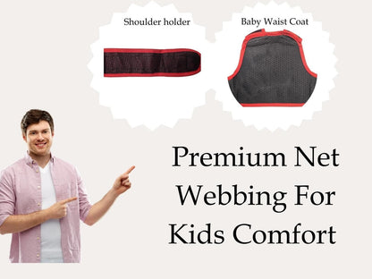 BRANDSTORM Kids Motorcycle & E‑Bike Belt – Easy‑Carry Child Safety Harness
