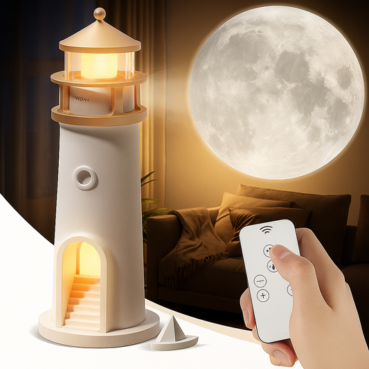 MoonTower Glow – Smart 3D Lighthouse Projector