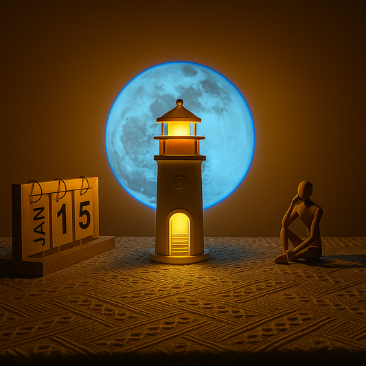 MoonTower Glow – Smart 3D Lighthouse Projector