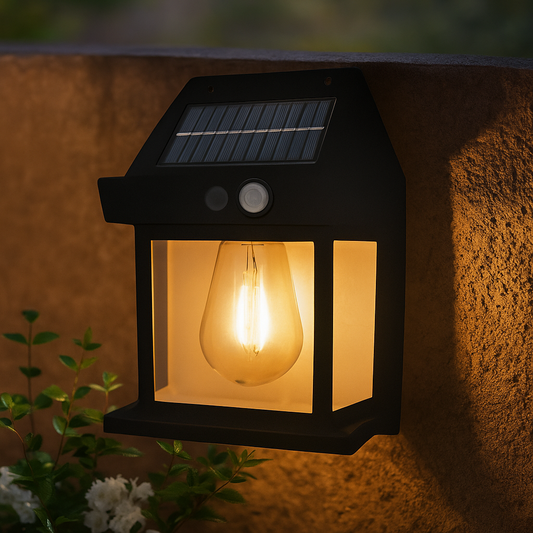 Waterproof Solar Wall Light for Outdoors – Automatic Night Illumination By Brandstorm