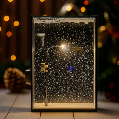Winter Wonderland DIY Street Lamp – Magical Snow Scene Night Light