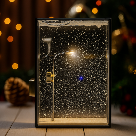 Winter Wonderland DIY Street Lamp – Magical Snow Scene Night Light