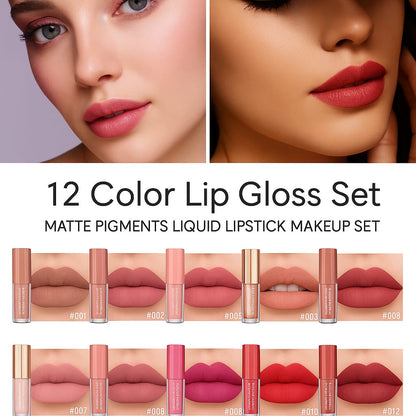Glam Goddess – 12 Velvet Matte Lipsticks for Every Look You Love  By BRANDSTORM