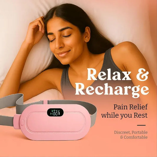 Cordless Period Pain Relief Massager | Fast Heating Pad for Cramps By Brandstorm