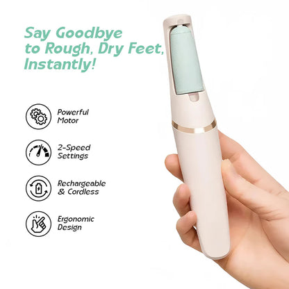 SilkySole™ Rechargeable Foot File for Dead Skin & Callus Removal