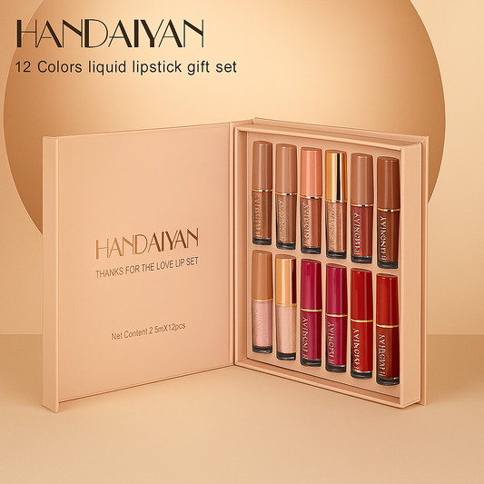 Glam Goddess – 12 Velvet Matte Lipsticks for Every Look You Love  By BRANDSTORM