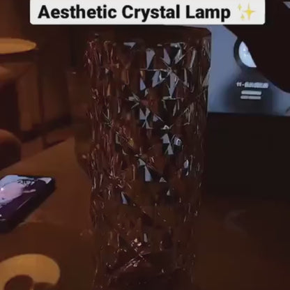 CrystalBloom Mood Lamp – Dazzling 16-Color Rose Light by Brandstorm