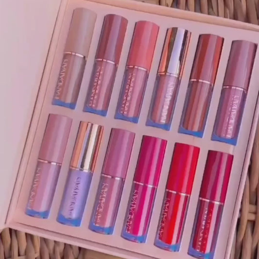 Glam Goddess – 12 Velvet Matte Lipsticks for Every Look You Love  By BRANDSTORM